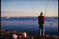 074026 Fisherman At Long Island A4 Photo Print