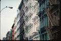 074028 Soho Loft Buildings A4 Photo Print