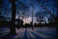 074038 Central Park In Winter A4 Photo Print