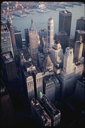 074045 View Of Wall Street And East River A4 Photo Print
