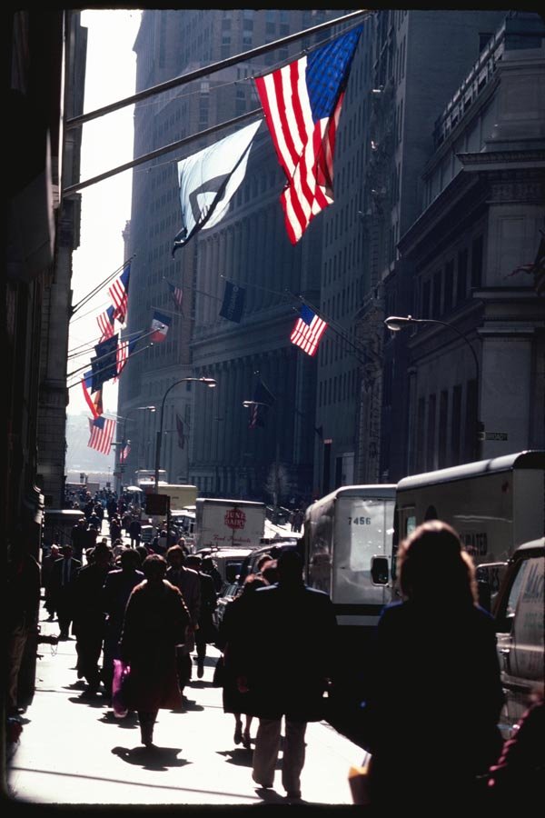074080 Wall Street A4 Photo Print