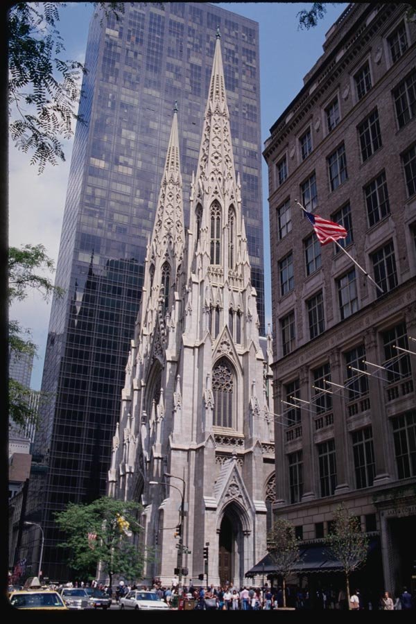 074082 St. Patrick's Cathedral A4 Photo Print