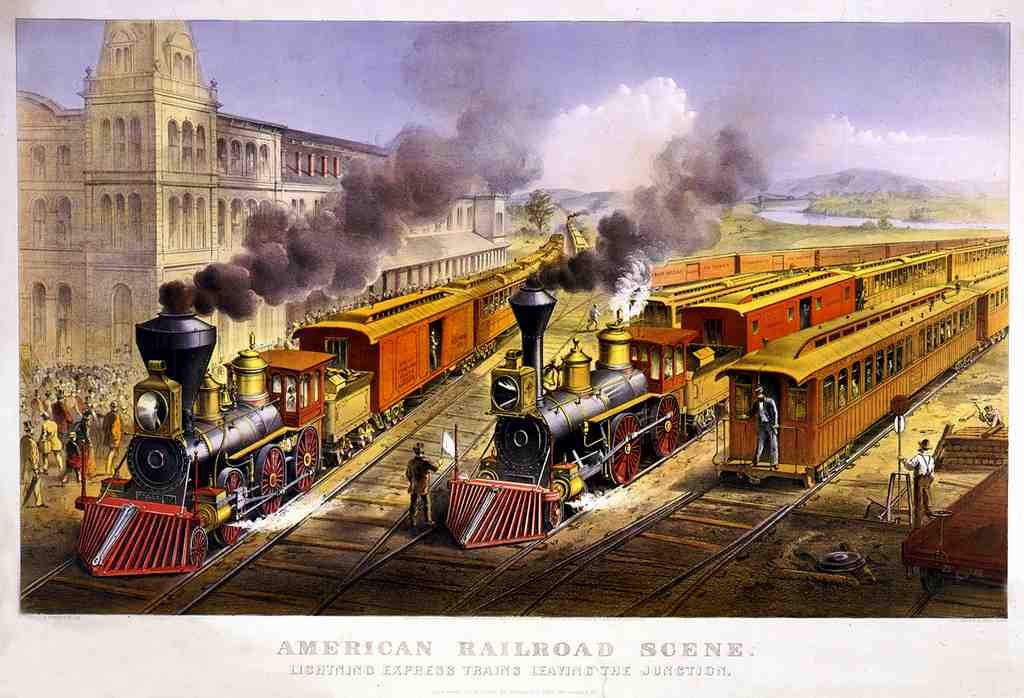 076 Lightning Express Vintage A4 Photo Print