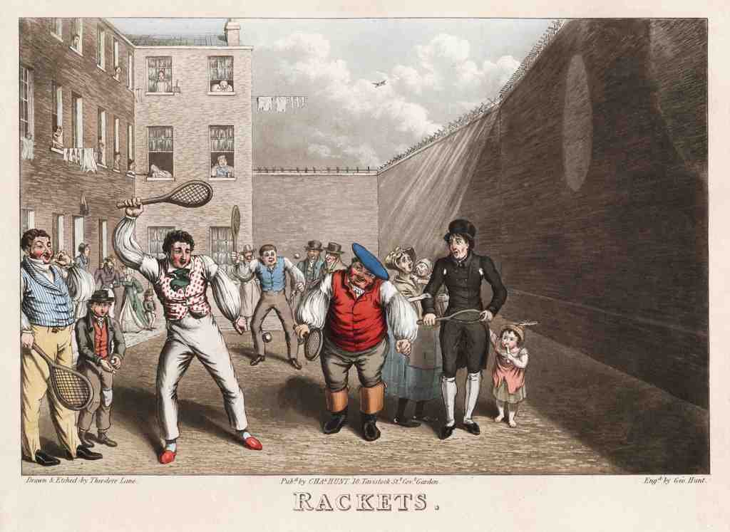 076 Rackets Vintage A4 Photo Print