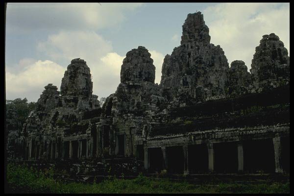 076010 Ruins Of Khmer Temple Towers A4 Photo Print