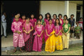 076014 Colorfully dressed People A4 Photo Print