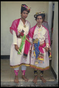 076023 Two Transvestites In Elaborate Costumes A4 Photo Print