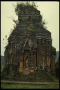 076025 Vegetation Spreading Over Abandoned Temple A4 Photo Print