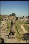 076051 View Of Temple Ruins A4 Photo Print