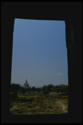 076063 View Of Temple From Window A4 Photo Print