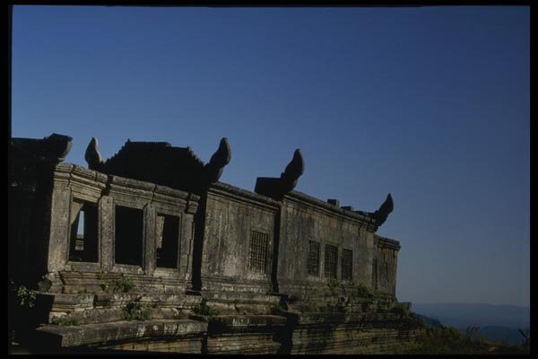 076085 Abandoned Roofless Temple Ruins A4 Photo Print