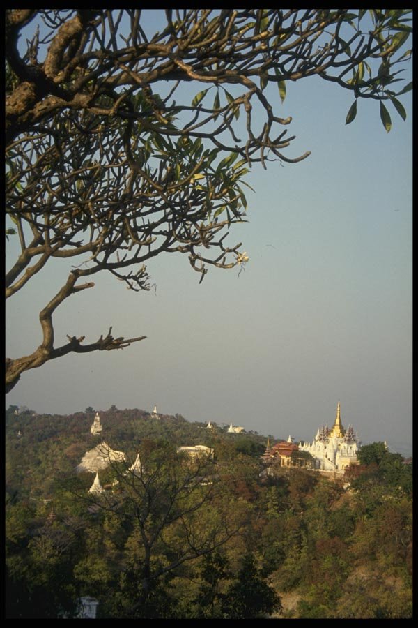 076090 Temple On Mountain Top A4 Photo Print