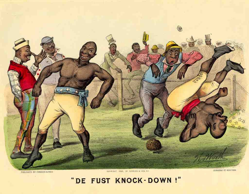 078 De Fust Knock Down 1882 Vintage A4 Photo Print