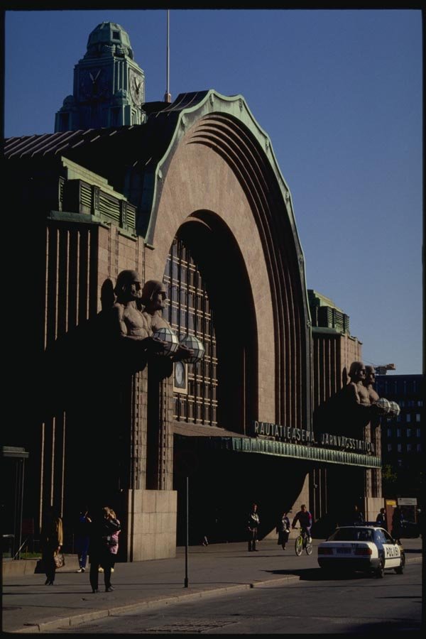 078000 Railway Station, Helsinki A4 Photo Print
