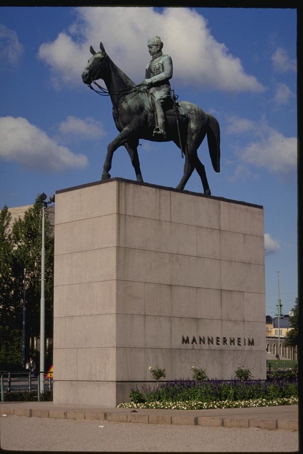 078015 Carl Gustaf Mannerheim Statue, Helsinki A4 Photo Print