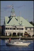 078020 Sailing In The Bay, Helsinki A4 Photo Print