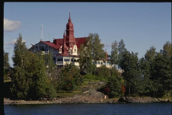 078025 Guest House On Island In Bay, Helsinki A4 Photo Print