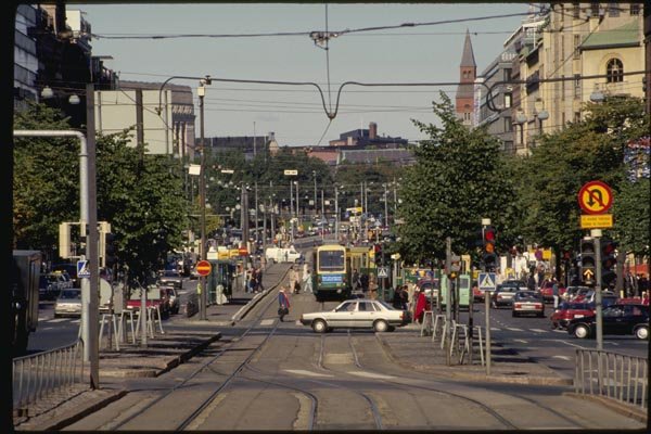 078032 Mannerheimintie Main Road, Helsinki A4 Photo Print