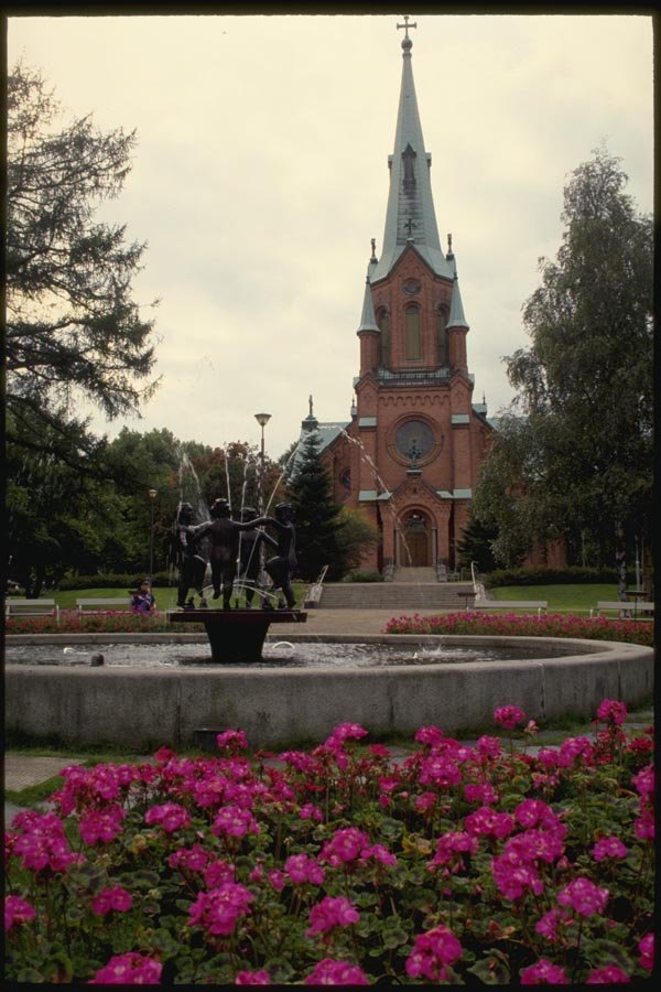 078045 The Alexander Church, Tampere A4 Photo Print