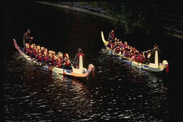 078049 Competition In The Tammerkoski River, Tampere A4 Photo Print