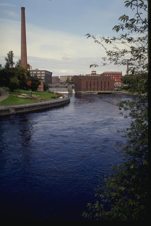 078056 The Tammerkoski River And The Rapids, Tampere A4 Photo Print