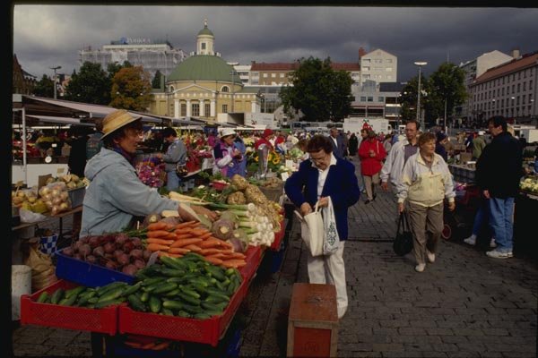 078063 Market Square, Turku A4 Photo Print