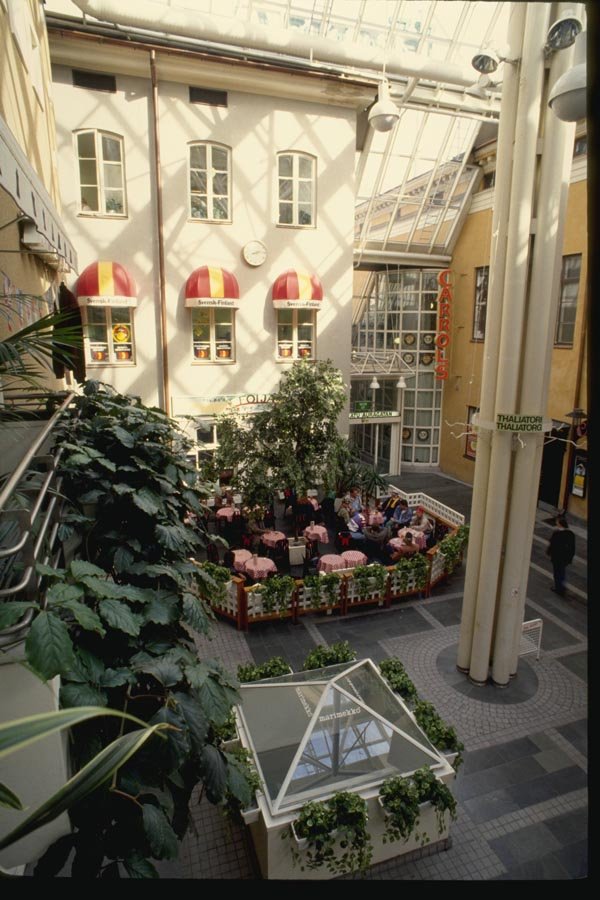 078089 Inside Of A Shopping Mall, Turku A4 Photo Print