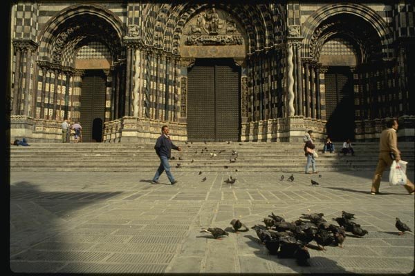 079007 St. Lawrence Cathedral, Genoa A4 Photo Print