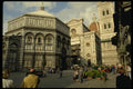 079012 The Baptistry In Front Of The Cathedral, Florence A4 Photo Print