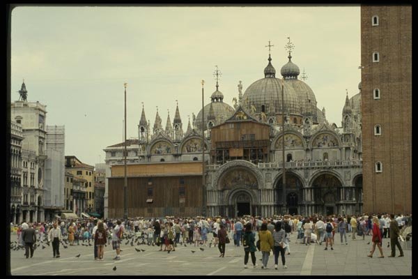 079039 St. Mark's Cathedral And The Palace, Venice A4 Photo Print