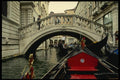 079047 Gondola Traffic Near Little Bridge, Venice A4 Photo Print