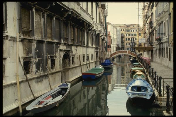 079050 A Canal In Venice A4 Photo Print