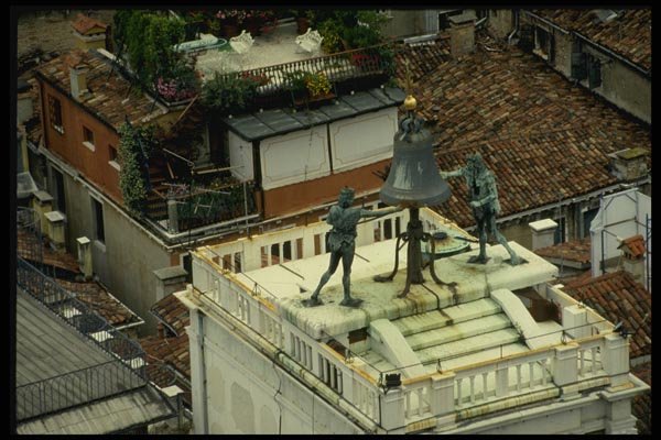 079053 Roof Of The Clock Tower, Venice A4 Photo Print