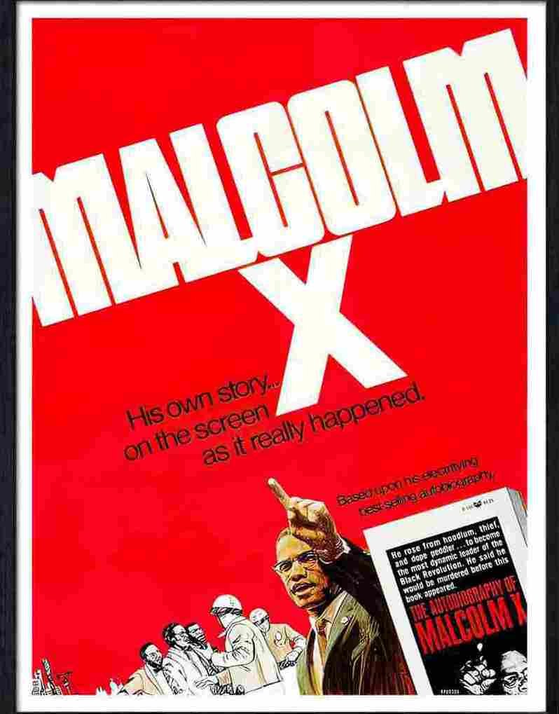08 MALCOLM X poster Advert A4 Photo Print