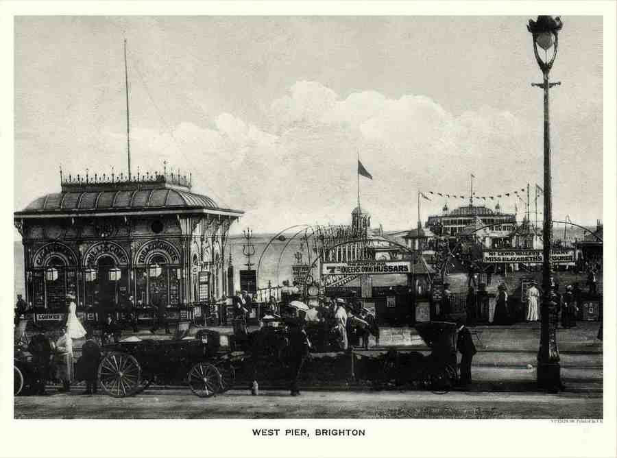 08 west pier brighton 2 Vintage Advert A4 Photo Print
