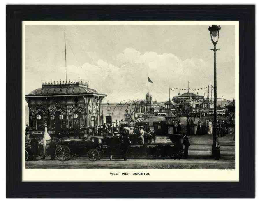 08 west pier brighton 2 (2) Vintage Advert A4 Photo Print