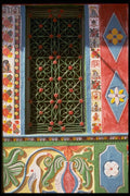 080021 Window In Painted Village A4 Photo Print