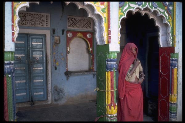 080024 Facades At Painted Village A4 Photo Print