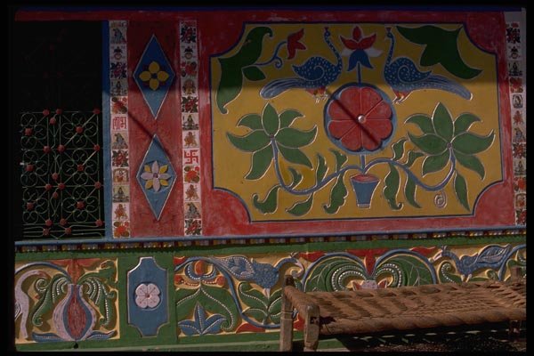 080071 Facades At Painted Village A4 Photo Print