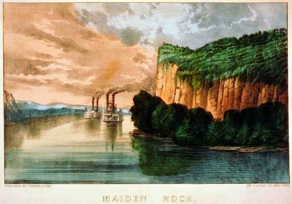 081 Maiden Rock Vintage A4 Photo Print