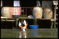 081069 Washing Laundry In Thonburi, Bangkok A4 Photo Print