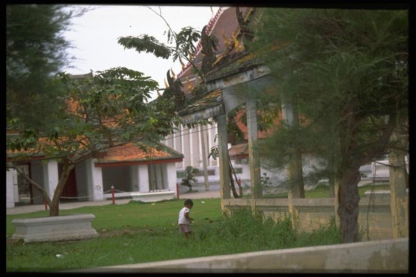 081091 Monastery In Thonburi, Bangkok A4 Photo Print
