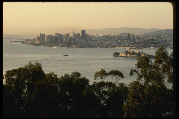 082003 San Francisco And Alcatraz From Mt. Livermore A4 Photo Print