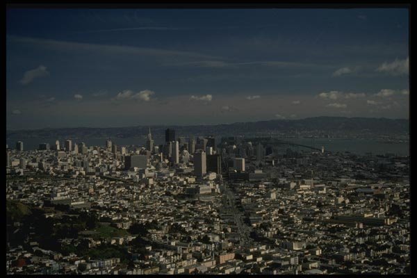 082004 San Francisco From Twin Peaks A4 Photo Print