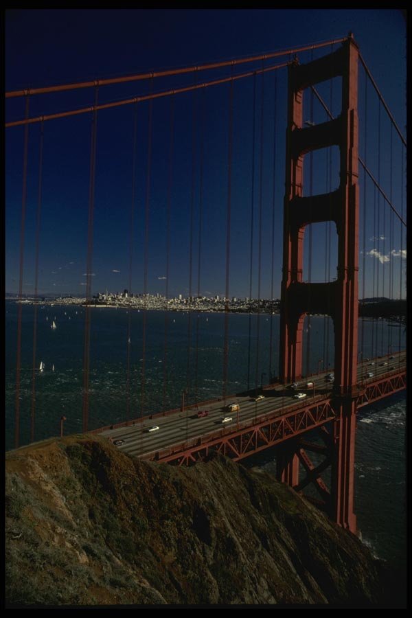 082007 North Tower, Golden Gate Bridge A4 Photo Print
