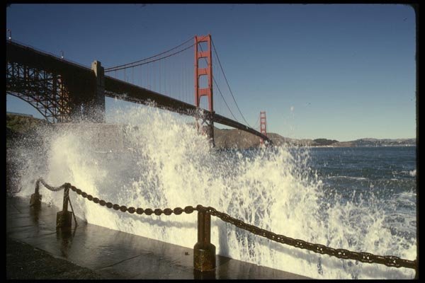 082015 Golden Gate Bridge From Ft. Point Road A4 Photo Print