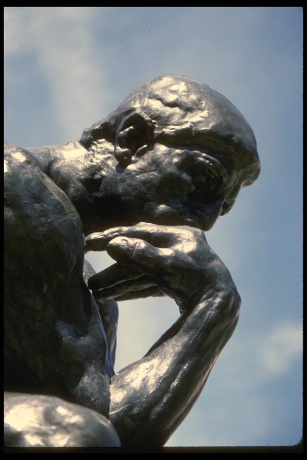 082063 Detail, The Thinker By Rodin A4 Photo Print
