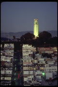 082081 Coit Tower Form A Distance Telegraph Hill A4 Photo Print
