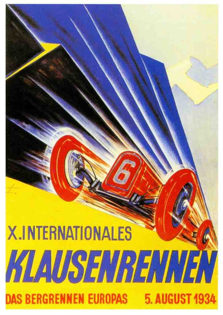 083 Klausenrennen 1934 Vintage A4 Photo Print