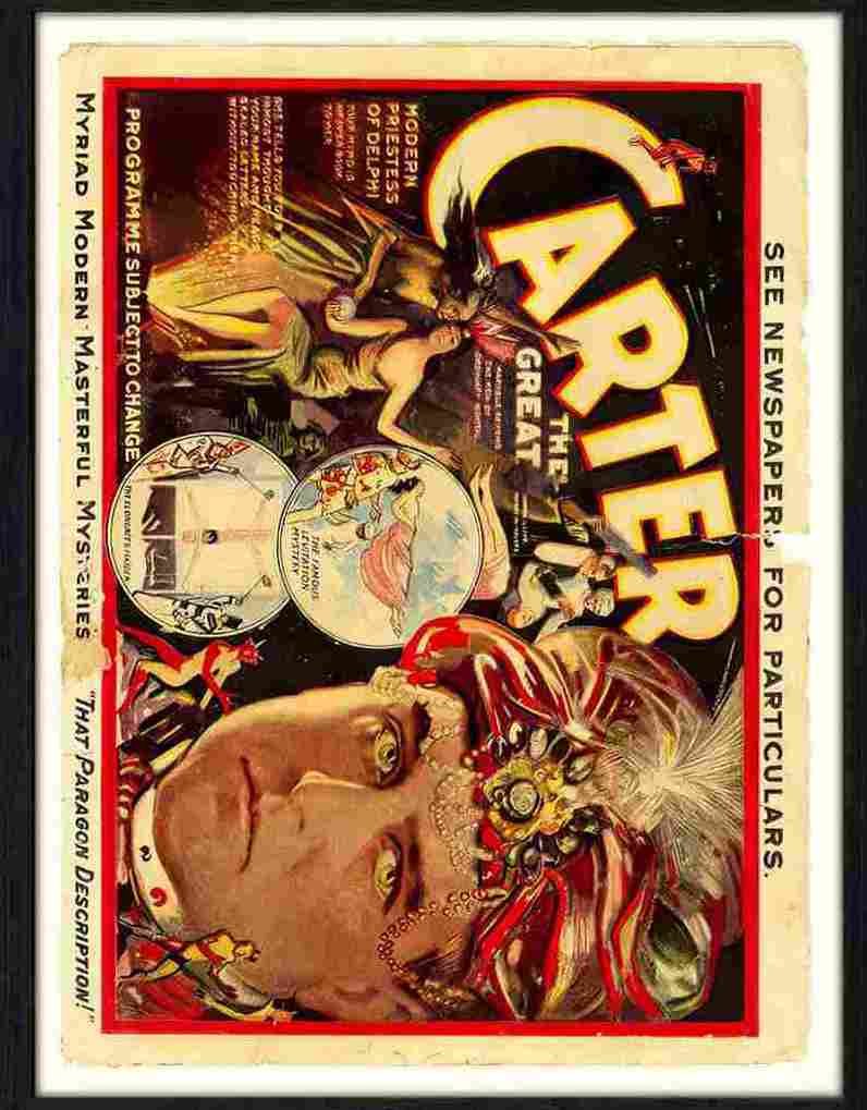083 george carter magic poster Advert A4 Photo Print